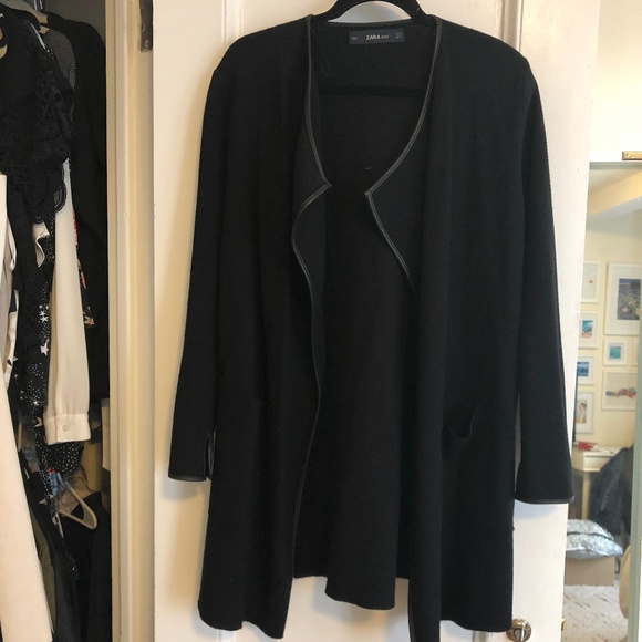 zara sweater jacket